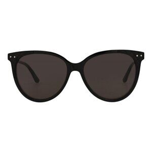 Bottega Veneta Womens Cat Eye Black Black Grey Fashion Designer Eyewear